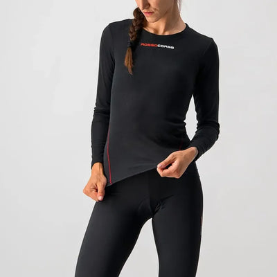 Castelli Prosecco Tech Women's Long Sleeve Base Layer in Black