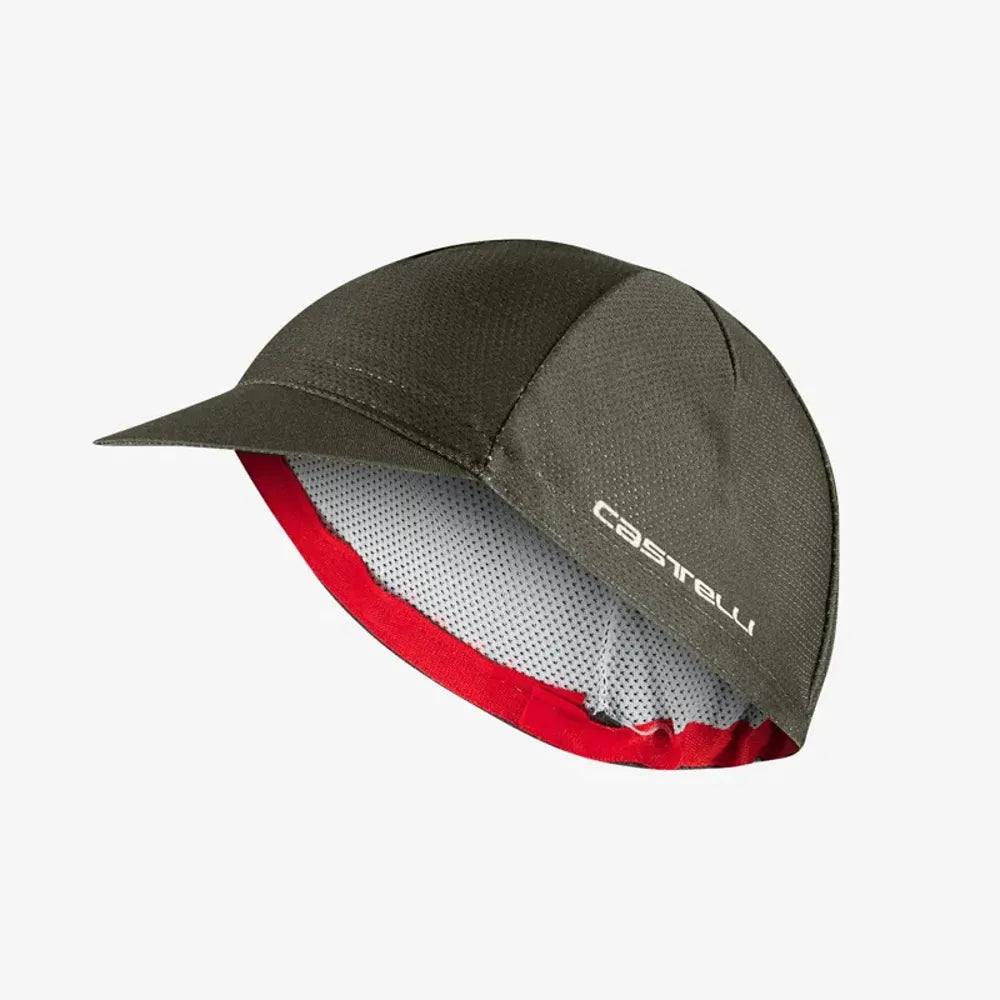 Castelli Rosso Corsa 2 Cap in Deep Green