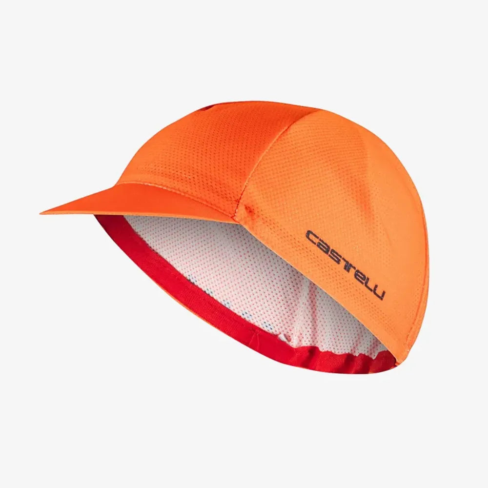 Castelli Rosso Corsa 2 Cycling Cap in Brilliant Orange
