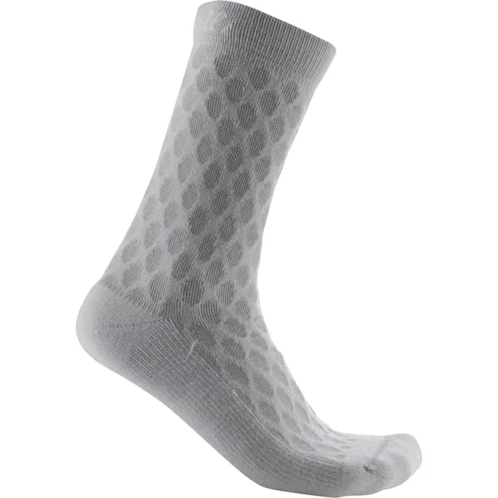 Castelli Sfida 13 Womens Socks in Silver Grey/White
