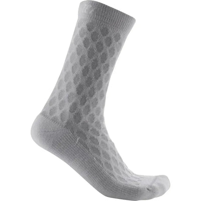 Castelli Sfida 13 Womens Socks in Silver Grey/White