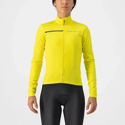 Castelli Sinergia 2 Womens Jersey in Brilliant Yellow/Dark Grey