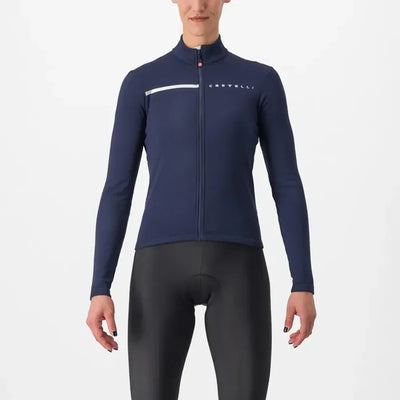 Castelli Sinergia 2 Women's Long Sleeve Jersey in Belgian Blue/Silver