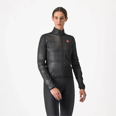 Castelli Squall Shell Women's Jacket in Light Black/Silver Grey