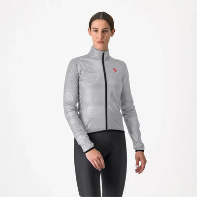 Castelli Squall Shell Women's Jacket in Silver Grey/Black