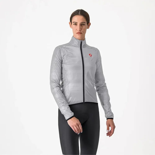 Castelli Squall Shell Women's Jacket in Silver Grey/Black