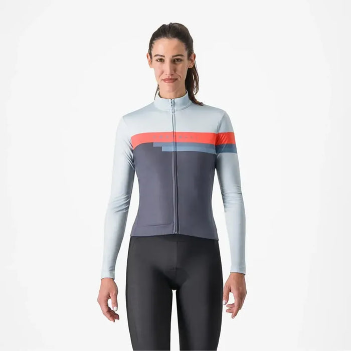 Castelli Tornare Women's Jersey in Twilight Blue/Winter Sky
