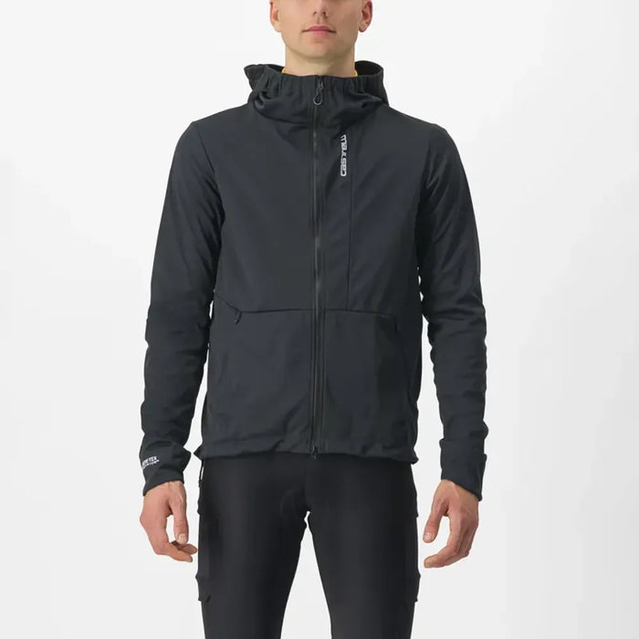 Castelli Trail Hoodie Jacket in Black