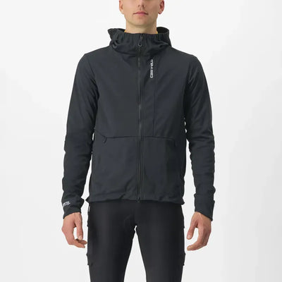 Castelli Trail Hoodie Jacket in Black