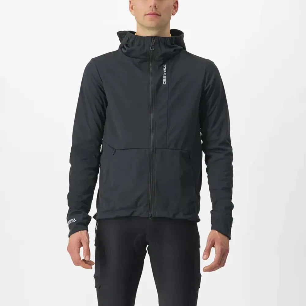Castelli Trail Hoodie Jacket in Black