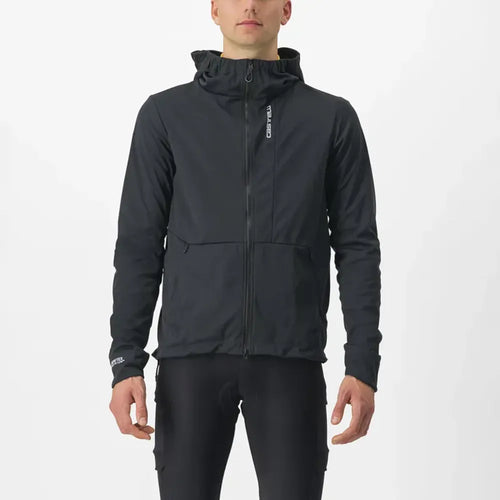 Castelli Trail Hoodie Jacket in Black