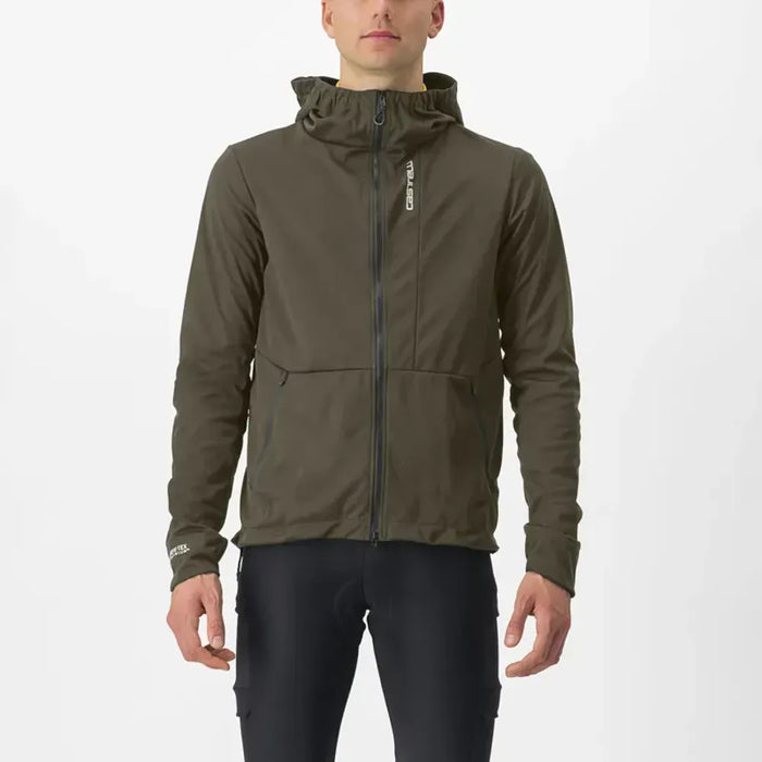 Castelli Trail Hoodie Jacket in Tarmac