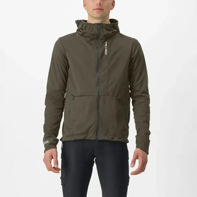 Castelli Trail Hoodie Jacket in Tarmac