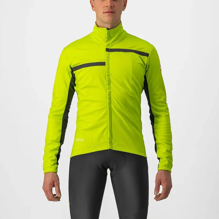 Castelli Transition 2 Jacket in Electric Lime/Grey/Black Reflex