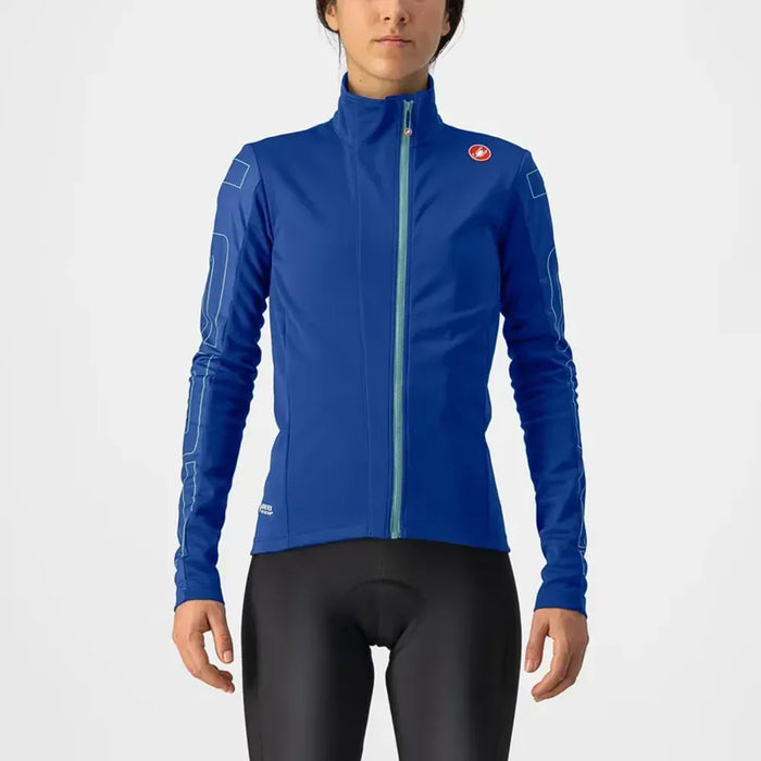 Castelli Transition Womens Jacket in Sodalite Blue/Sterling Blue