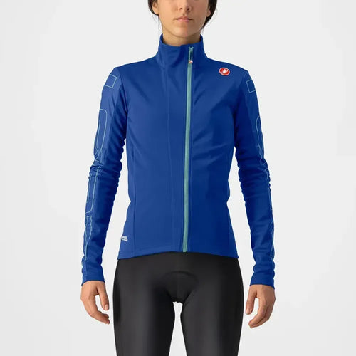 Castelli Transition Womens Jacket in Sodalite Blue/Sterling Blue