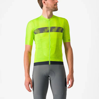 Castelli Unlimited Endurance Jersey in Electric Lime/Grey