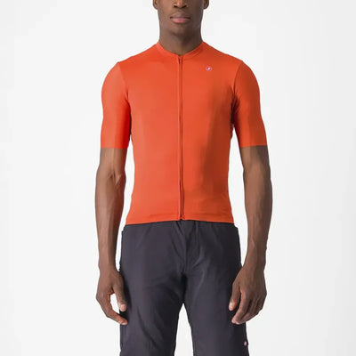 Castelli Unlimited Entrata 2 Jersey in Orange Rust/Grey