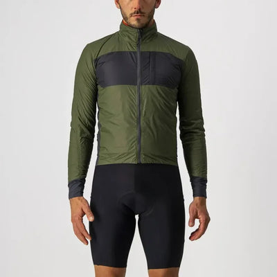 Castelli Unlimited Puffy Jacket in Military Green/Grey