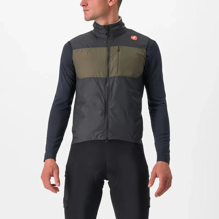Castelli Unlimited Puffy Vest in Black/Tarmac