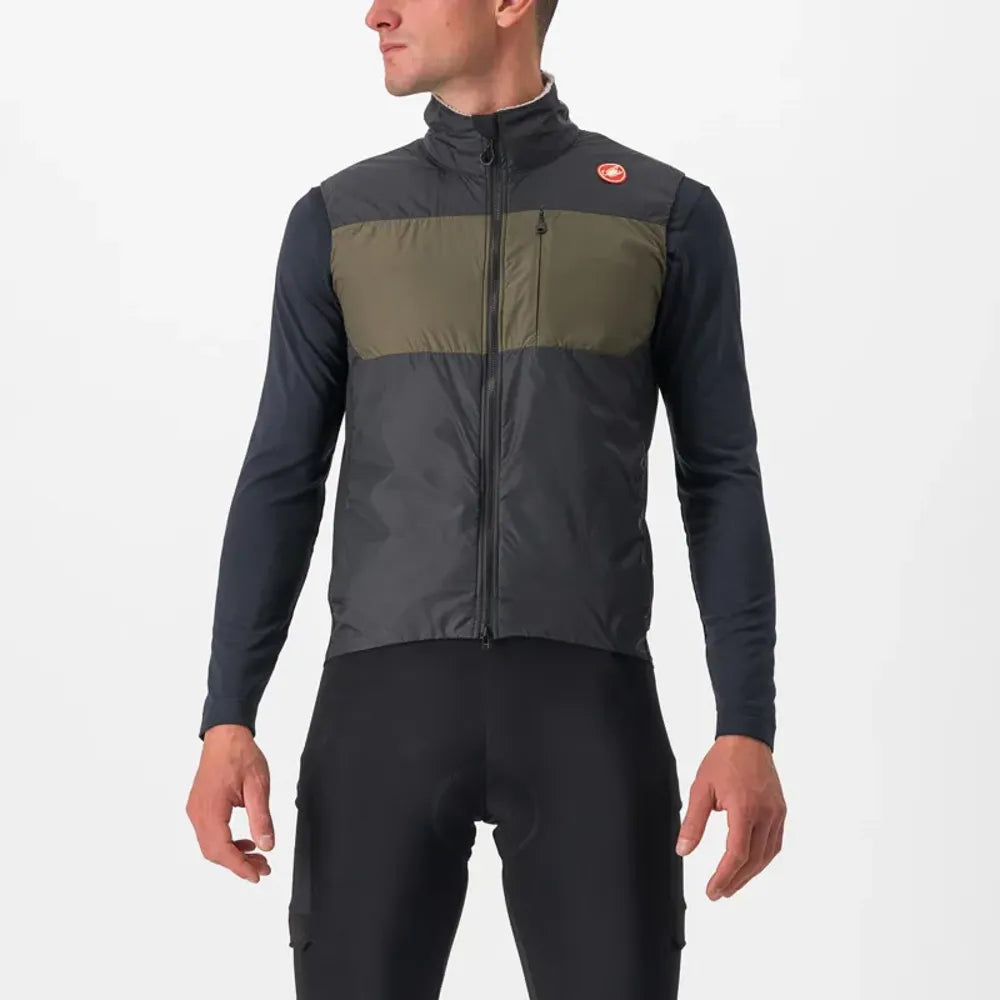 Castelli Unlimited Puffy Vest in Black/Tarmac