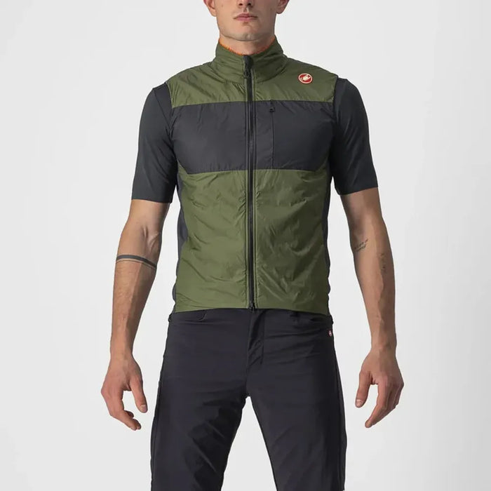 Castelli Unlimited Puffy Vest in Military Grey/Grey