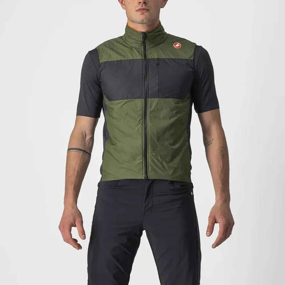 Castelli Unlimited Puffy Vest in Military Grey/Grey