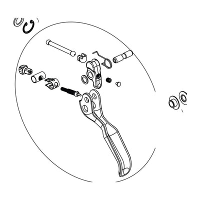 Sram Spare - Disc Brake Spare Lever Blade Aluminium Black - Code R Qty 1 (SRAM spare parts catalogue drawing)