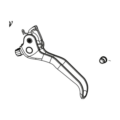 SRAM Spare - SRAM Disc Brake Lever Blade Kit - Carbon Lever Black (Includes Blade, Reach Knob, Cam, Spring) - Code Ultimate Stealth C1 (SRAM spare parts catalogue drawing)