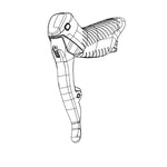 SRAM ED Exchange Kit Shifter And Brake Red E1 AXS Disc (Including Hood) - LEFT (SRAM spare parts catalogue drawing)