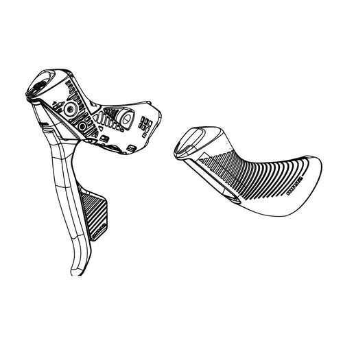 SRAM Spare - ED Exchange Kit Rival Etap AXS D1 Left (SRAM spare parts catalogue drawing)