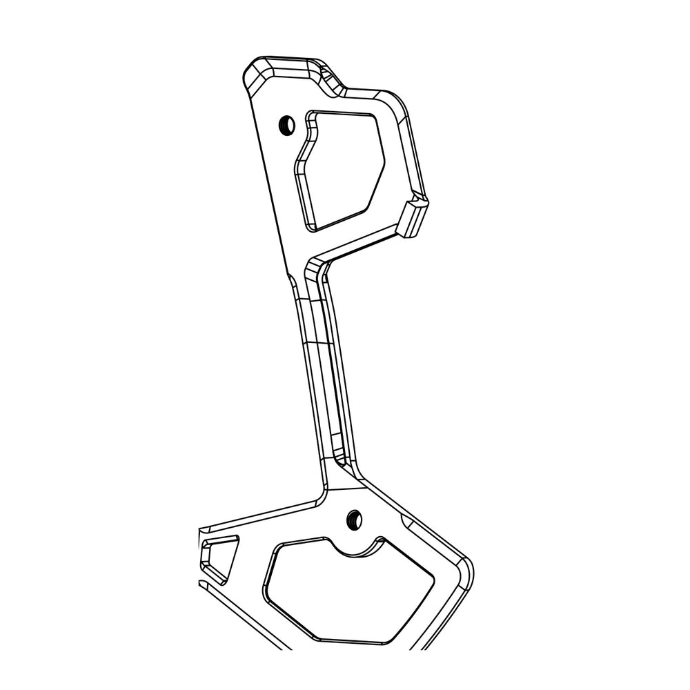 SRAM Rear Derailleur Inner Cage XXSL/XX/X0 T-Type Eagle AXS (Inner Cage Including 2 T25 Aluminum Pulley Bolts) (SRAM spare parts catalogue drawing)