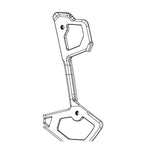SRAM Rear Derailleur Inner Cage XXSL/XX/X0 T-Type Eagle AXS (Inner Cage Including 2 T25 Aluminum Pulley Bolts) (SRAM spare parts catalogue drawing)