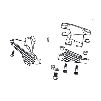 SRAM Rear Derailleur Cover/Skid Kit Eagle 70 T-Type Eagle (Upper And Lower Outer Link Including Bushings And Bolts, B-Knuckle Cover, Cable Washer And (SRAM spare parts catalogue drawing)