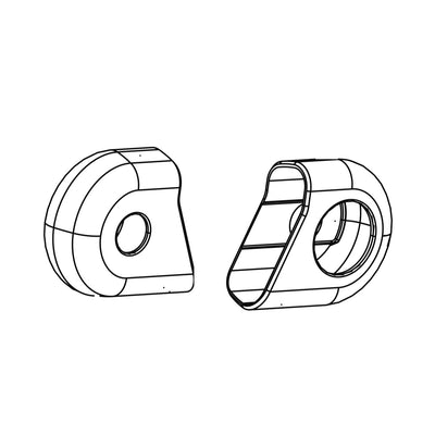 SRAM Crank Arm Guard/Boots Black - Compatible With XX,XXSL D1 & XX CF Pedal Assist Bosch - Qty 2 (SRAM spare parts catalogue drawing)