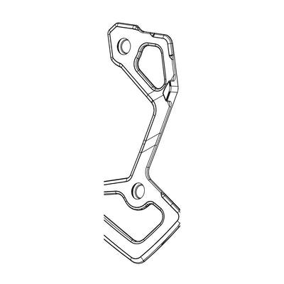 SRAM Rear Derailleur Carbon Inner Cage Force Xplr AXS E1 Including Stainless Steel Screws (SRAM spare parts catalogue drawing)