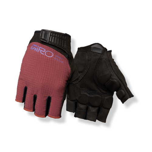 2026 GIRO Tessa II Gel Women's Road Cycling Gloves in Dark Maroon