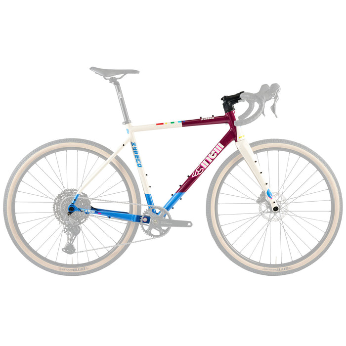 Cinelli Zydeco Washboard Sport Frameset In Burgundy