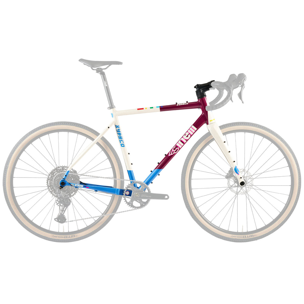 Cinelli Zydeco Washboard Sport Frameset In Burgundy