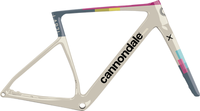 2025 Cannondale SuperX LAB71 Gravel Bike Frameset in Moonrock, side view