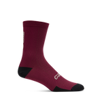 2026 GIRO HRC Team Unisex Cycling Socks in Dark Maroon