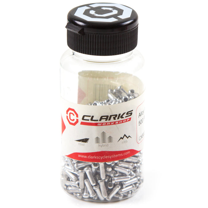 Clarks Wire End Cover For All Wire Sizes Chrome (bottle Of 500): size
