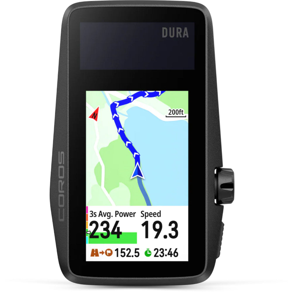 Coros Dura Solar GPS Bike Computer in Black