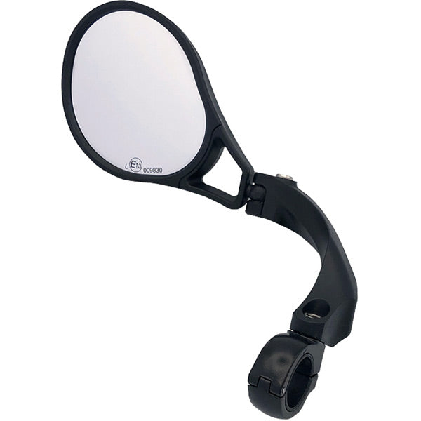 E-bike E13 approved mirror, adjustable, left handlebar clamp fitting