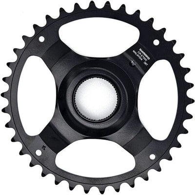 Shimano CR-ET600 9/10/11 spd single chainring 38T w/o chain guard, chain line 50mm, blk