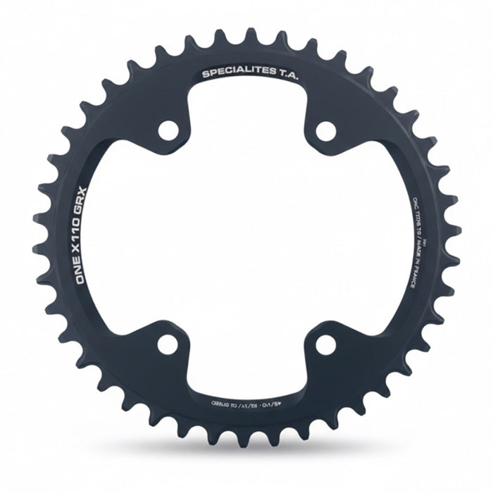 TA GRX 1x 110pcd 4 Arm Chainring in Black