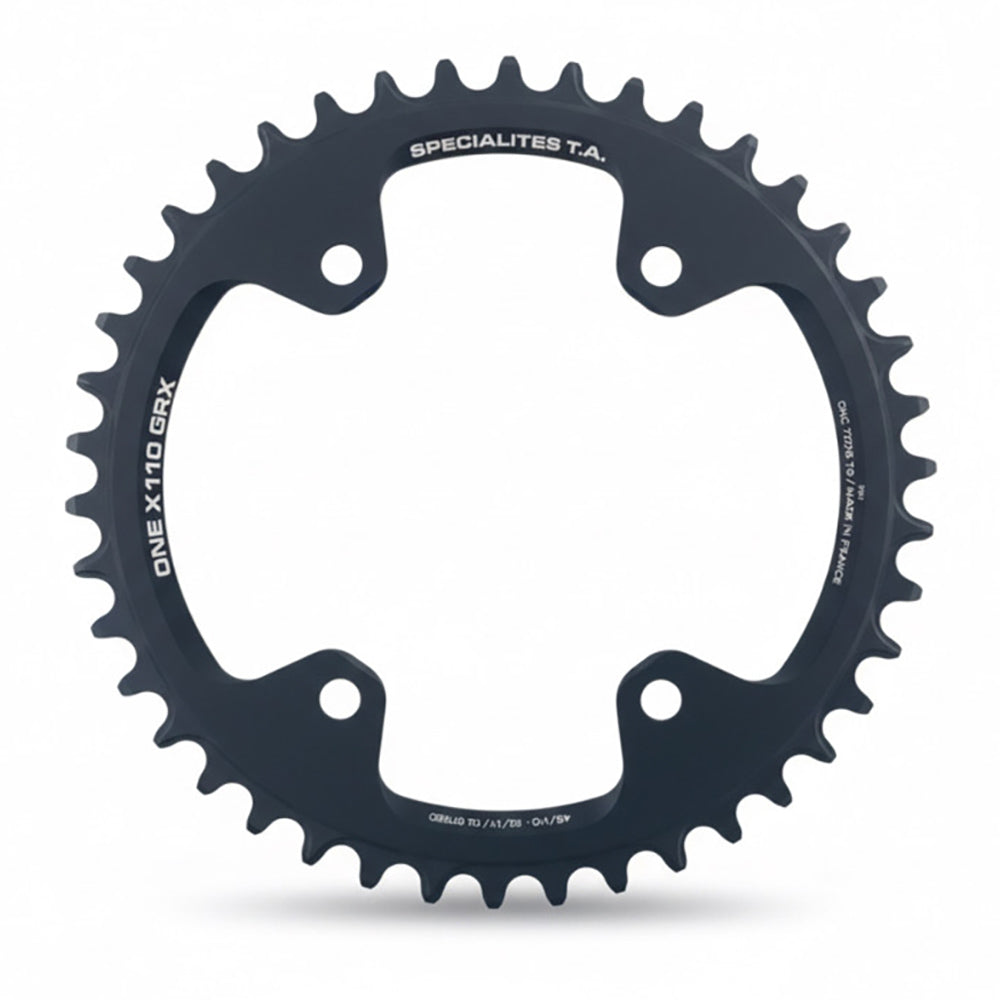 TA GRX 1x 110pcd 4 Arm Chainring in Black