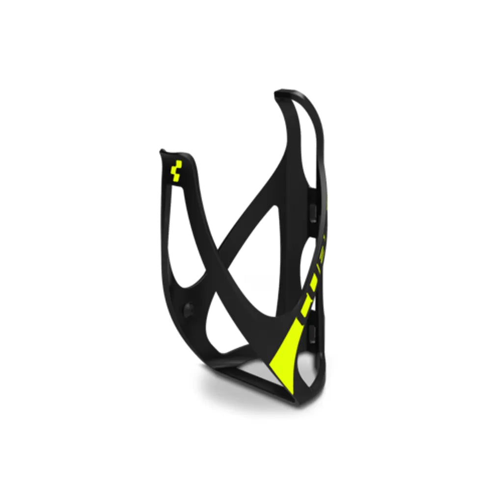 Cube HPP Water Bottle Cage in Matt Black and Yellow