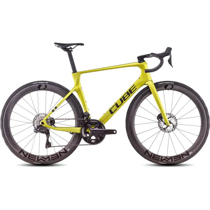 2025 Cube Agree C:62 Race Carbon Road Bike in Yellow