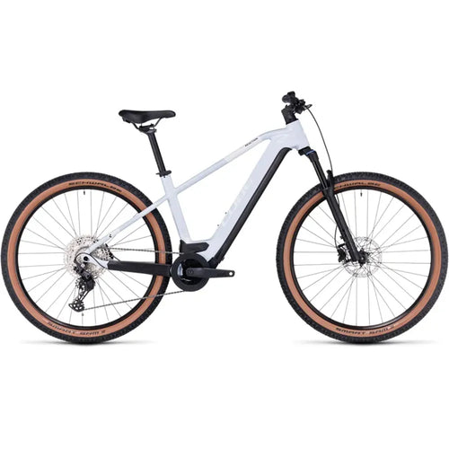 Cube Reaction Hybrid Pro 625 Electric Mountain Bike in Flash White